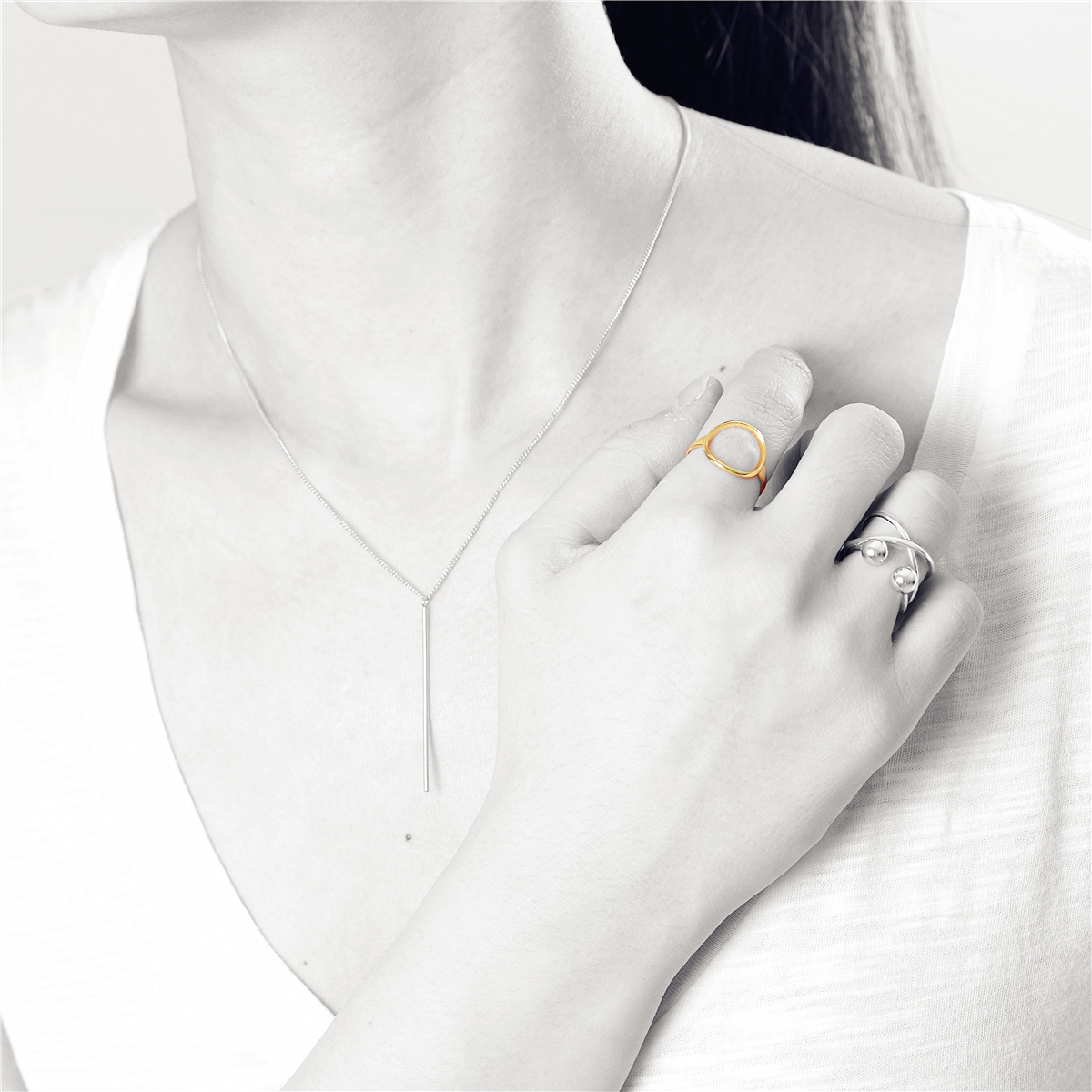 V Jewelry Mia ring gp - 2