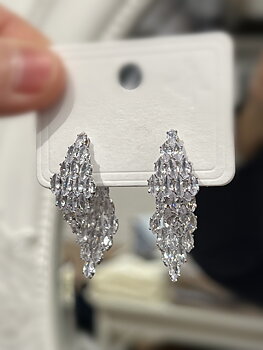VACC Diamond Leaf Earrings