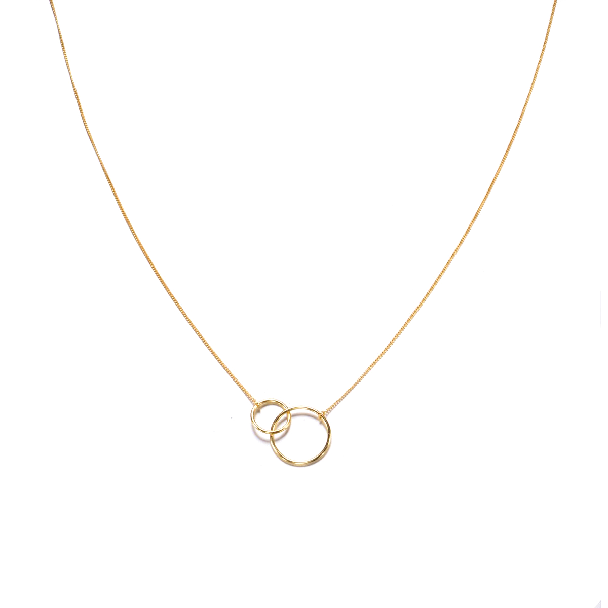 V Jewelry Mia Halsband 2 ringar gp