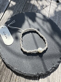 BOW19 Glow Elastic Bracelet Silver