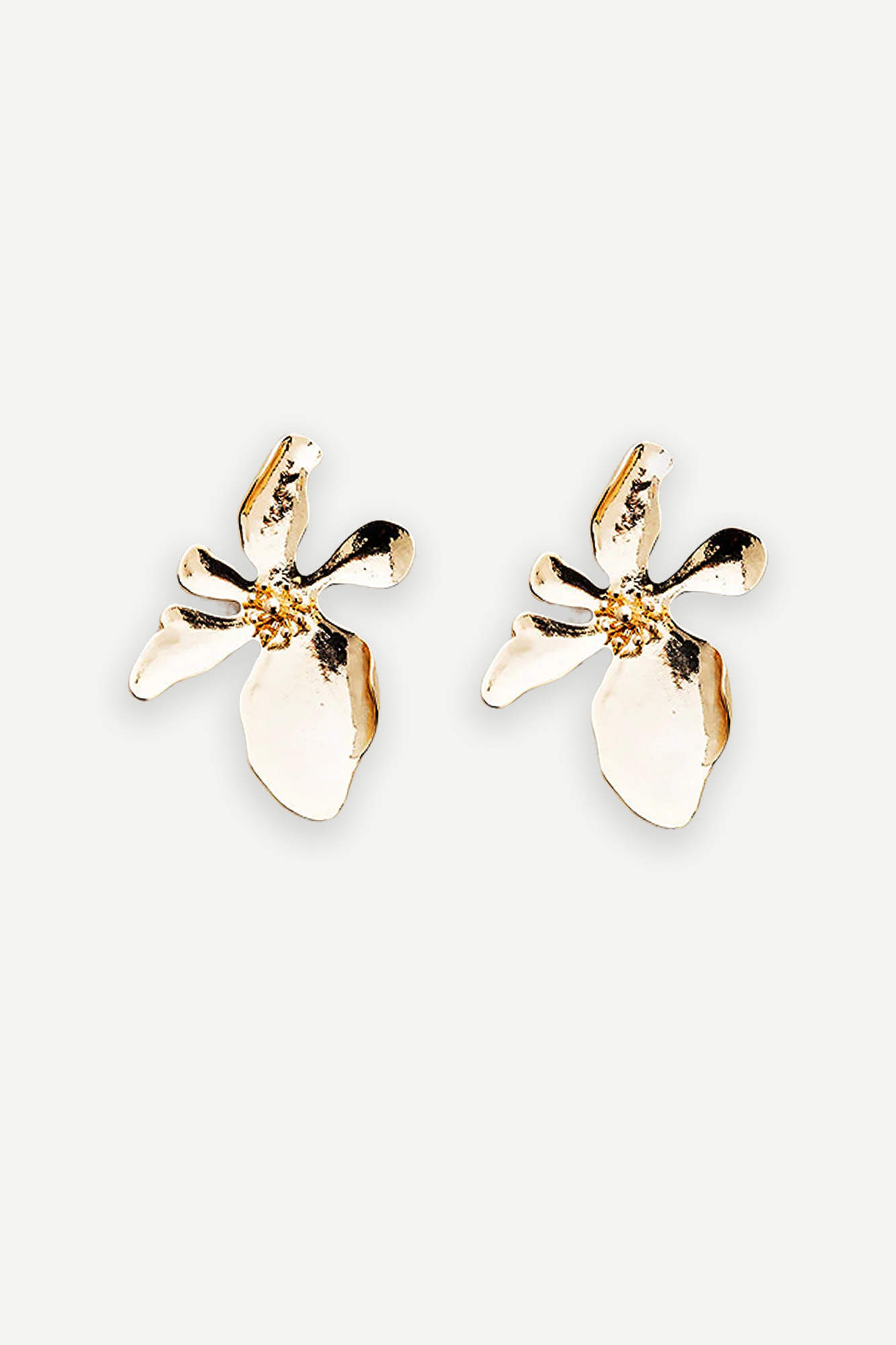BOW19 Flower Gold Earrings