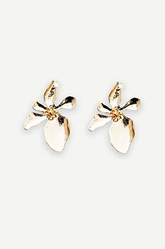 BOW19 Flower Gold Earrings