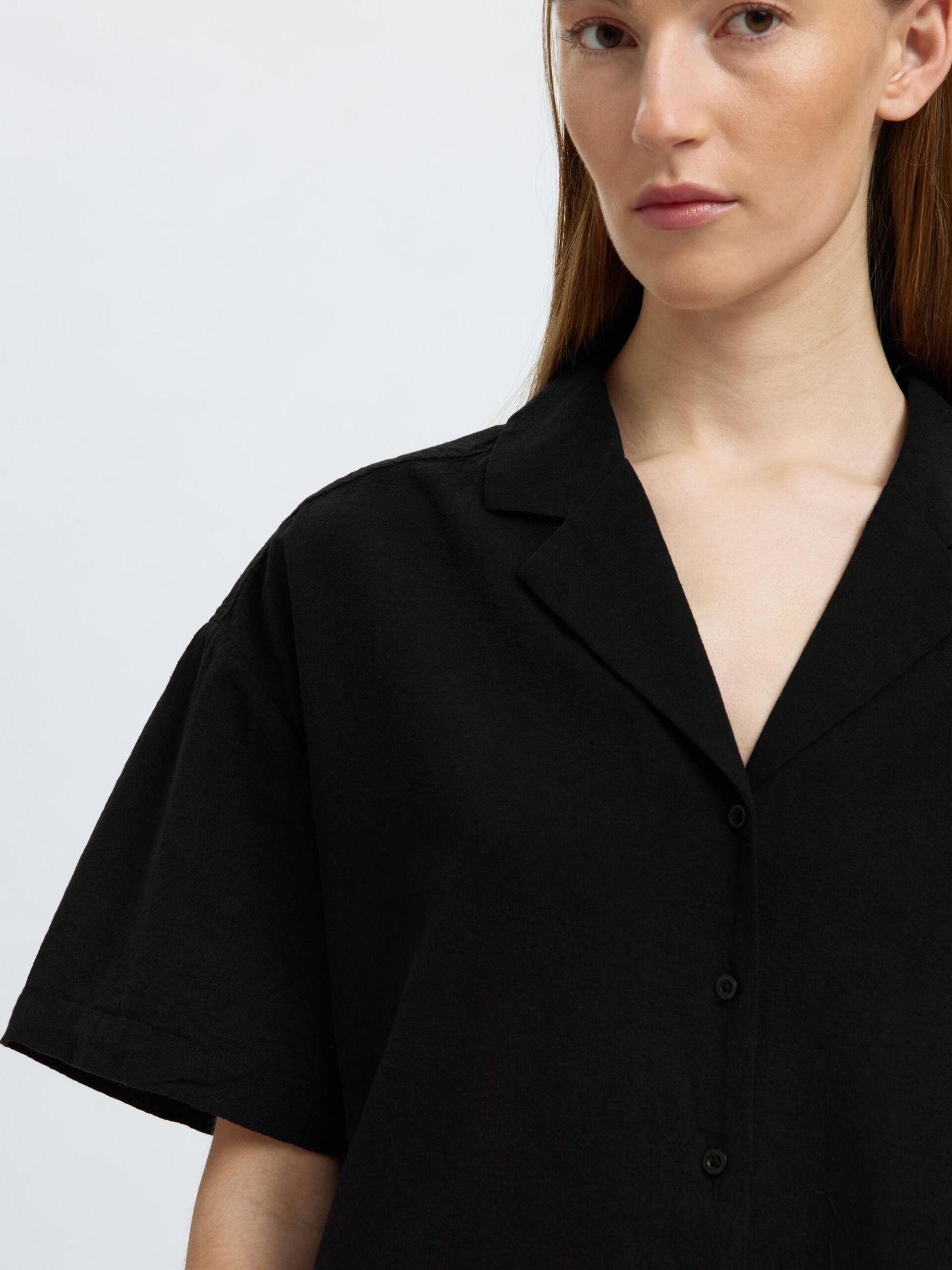 Selected Femme Luisa Linen Short Sleeve Shirt - 5