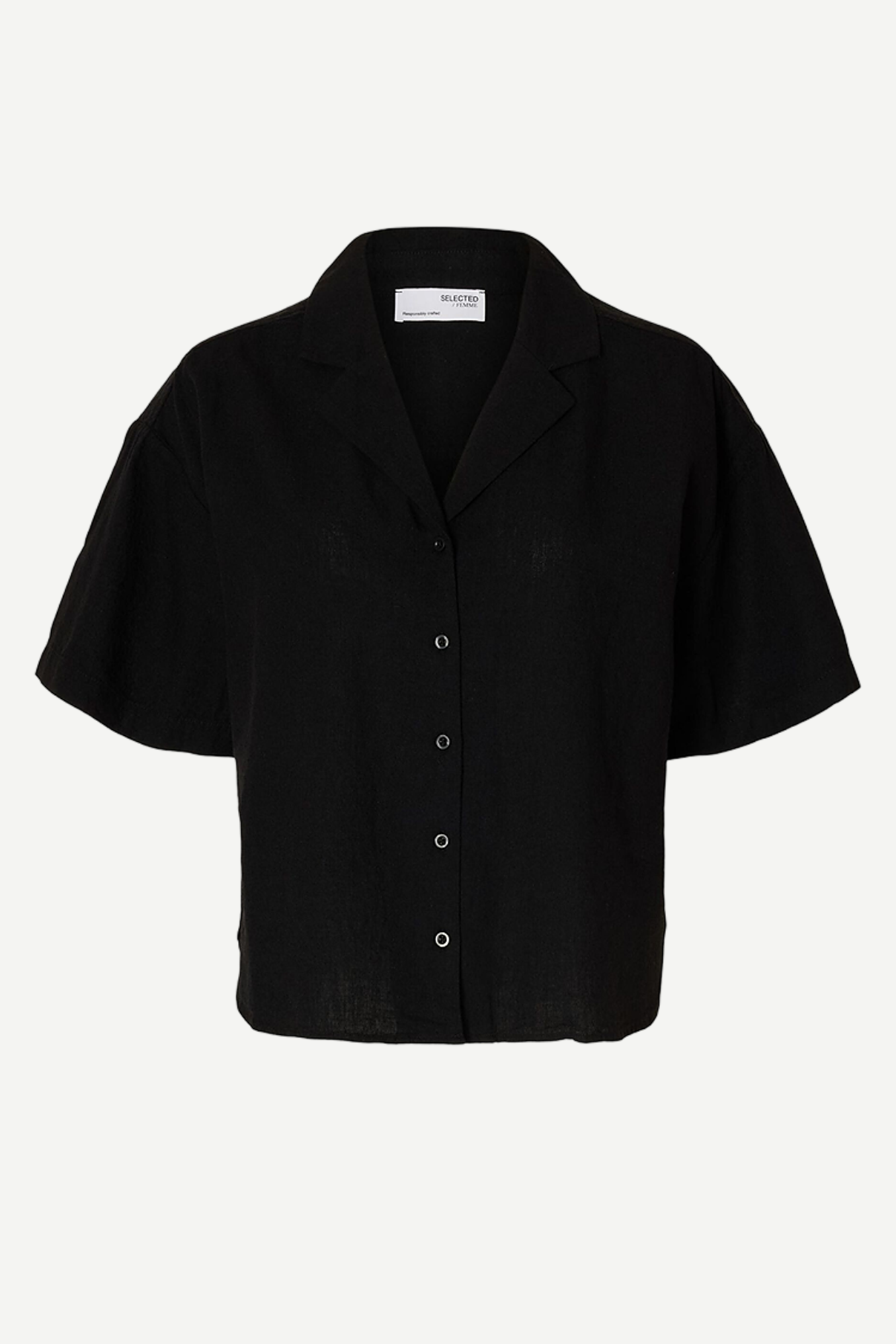 Selected Femme Luisa Linen Short Sleeve Shirt