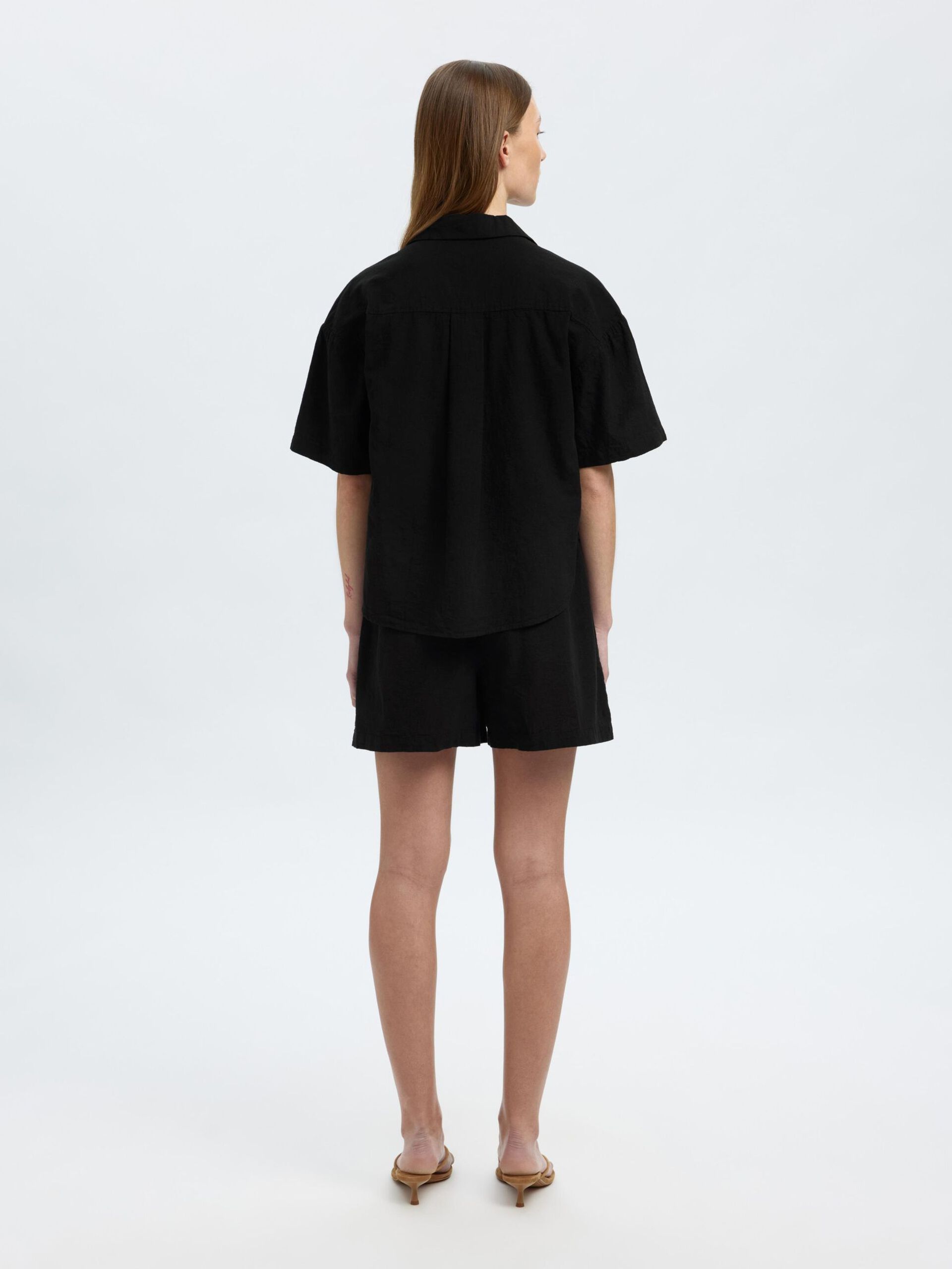 Selected Femme Luisa Linen Short Sleeve Shirt - 4