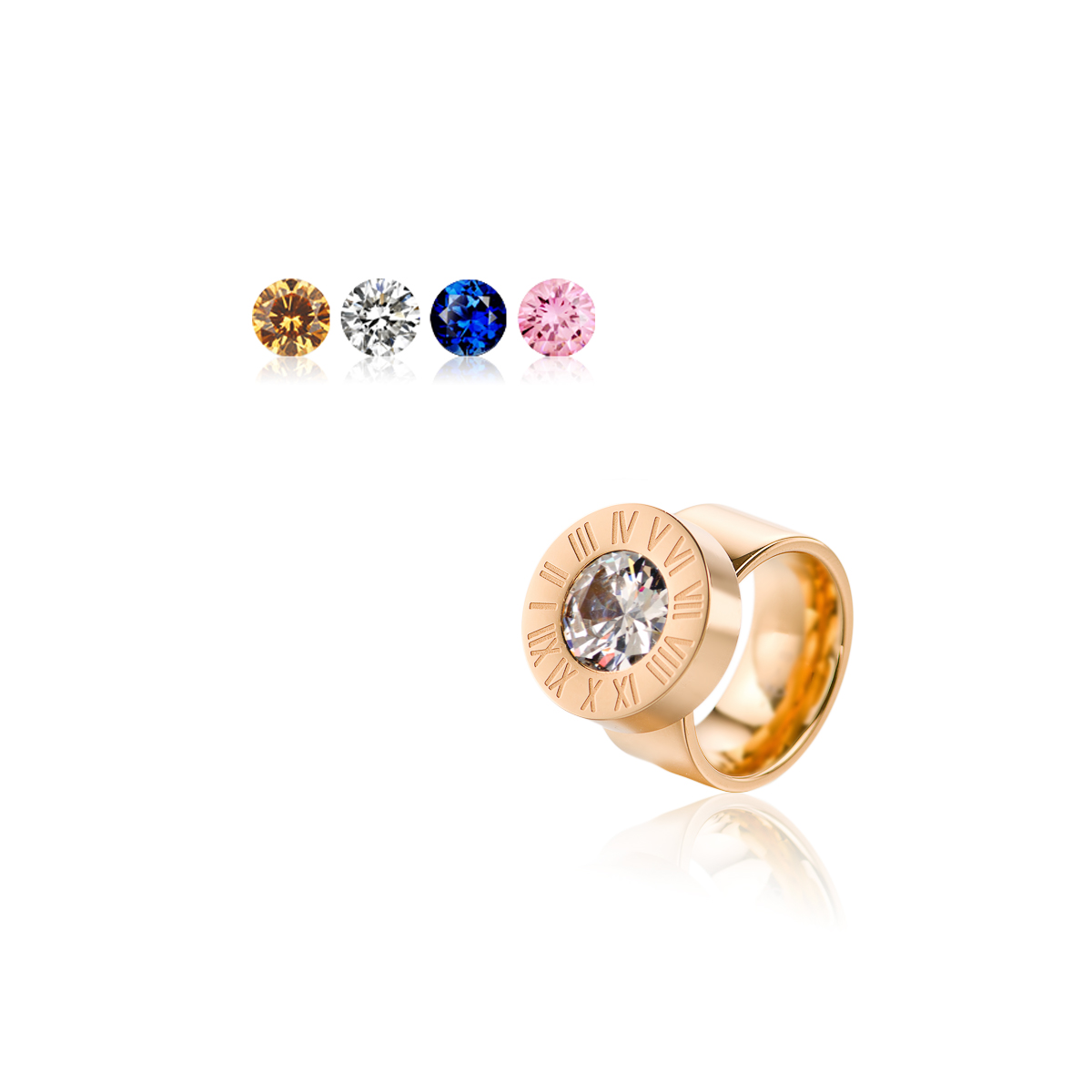 V Jewelry Irma Stor Ring Roseguld
