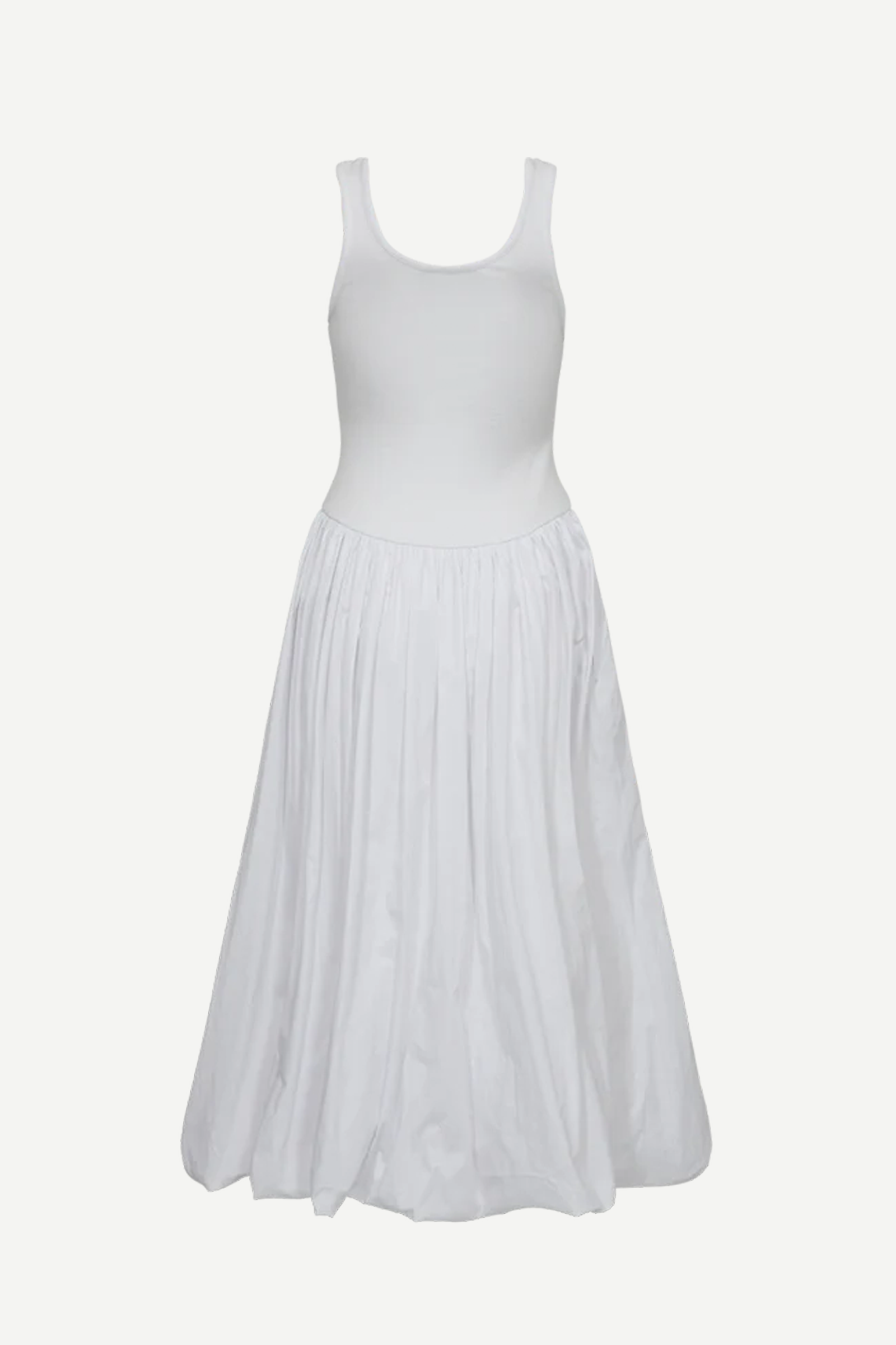 Copenhagen Muse Siv Dress with Ballooneffect White