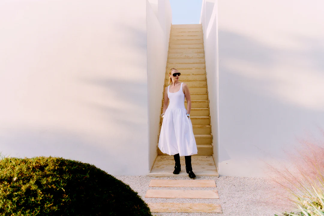 Copenhagen Muse Siv Dress with Ballooneffect White - 6