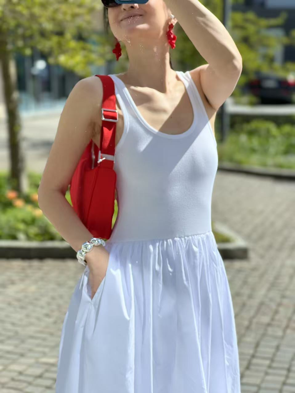 Copenhagen Muse Siv Dress with Ballooneffect White - 5