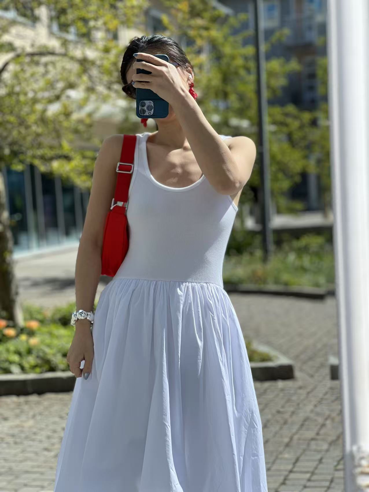 Copenhagen Muse Siv Dress with Ballooneffect White - 3