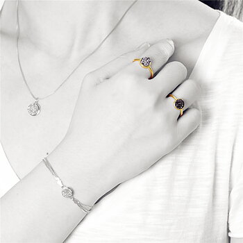 V Jewelry Lizz Ring Silver Guld