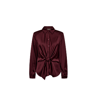 FREE/QUENT Dove Blouse Bordeaux