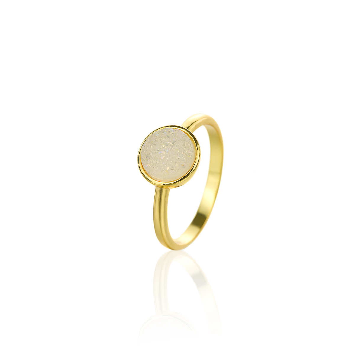 V Jewelry Lizz Ring Vit Guld