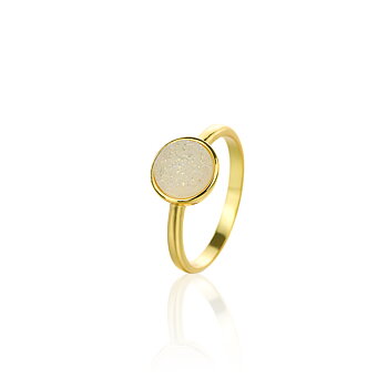 V Jewelry Lizz Ring Vit Guld