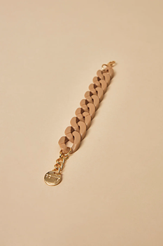 BOW19 Big chain bracelet beige mat -New in-