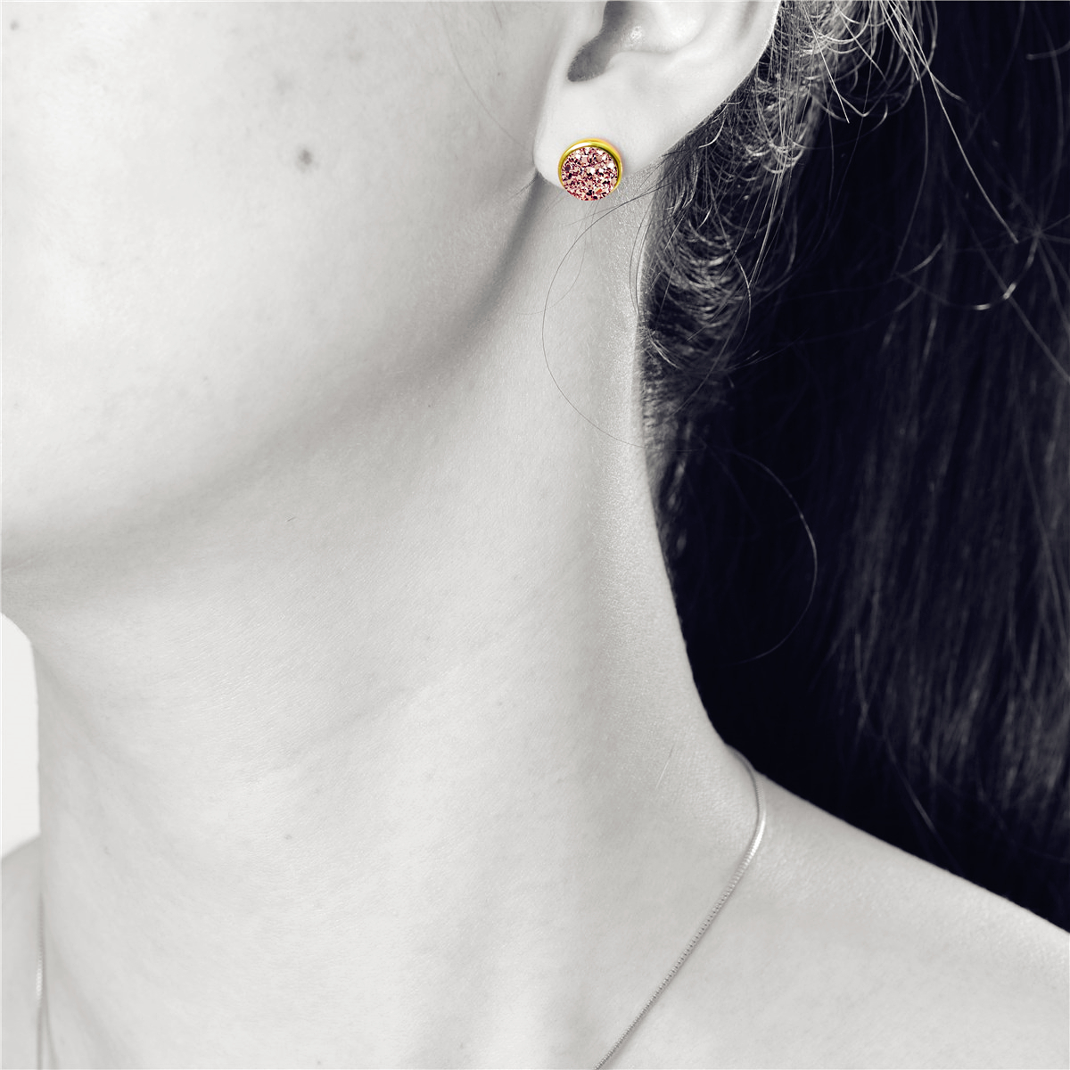 V Jewelry Lizz Studs Roseguld 8mm Platinum - 2