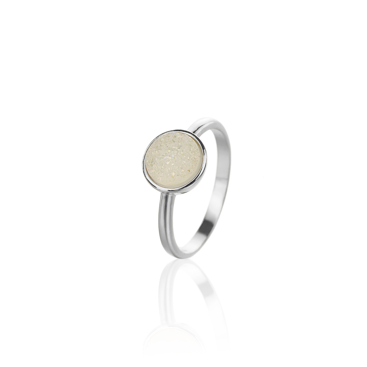 V Jewelry Lizz Ring Vit Platinum