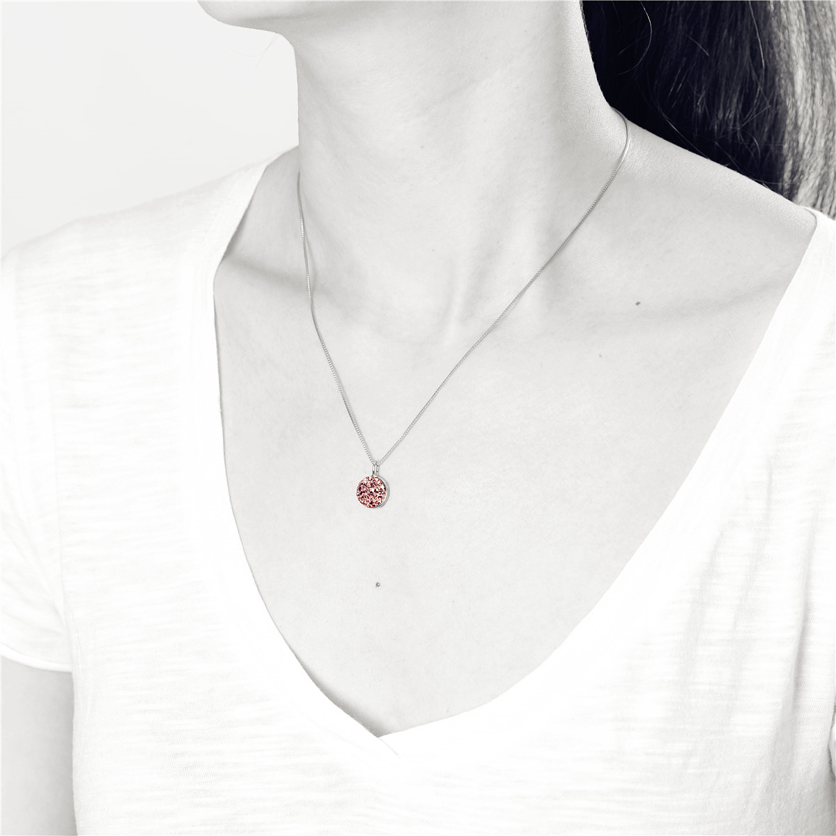 V Jewelry Lizz Halsband Roseguld Platinum - 2