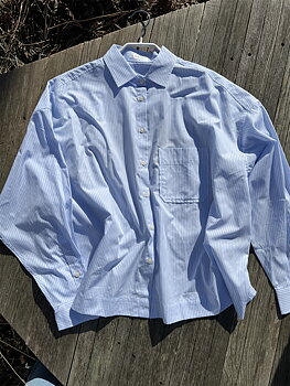 Replay Striped Shirt Skyblue