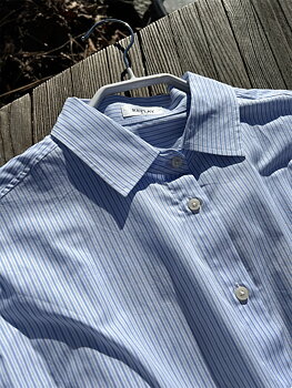 Replay Striped Shirt Skyblue
