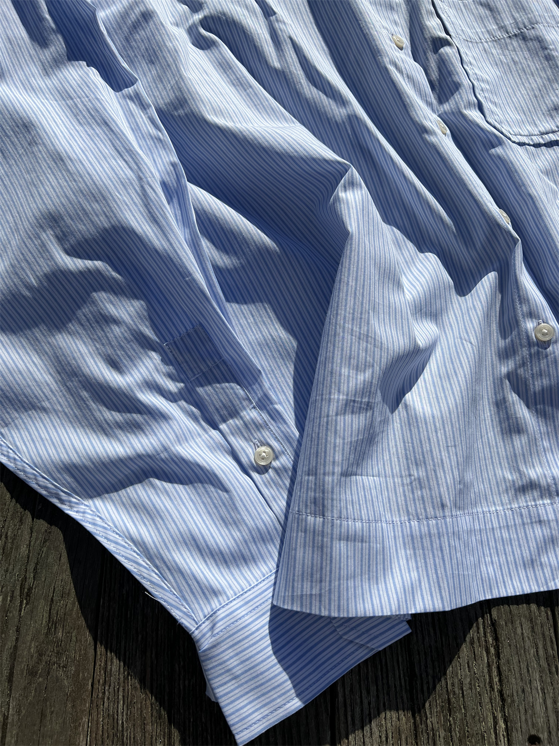 Replay Striped Shirt Skyblue - 3
