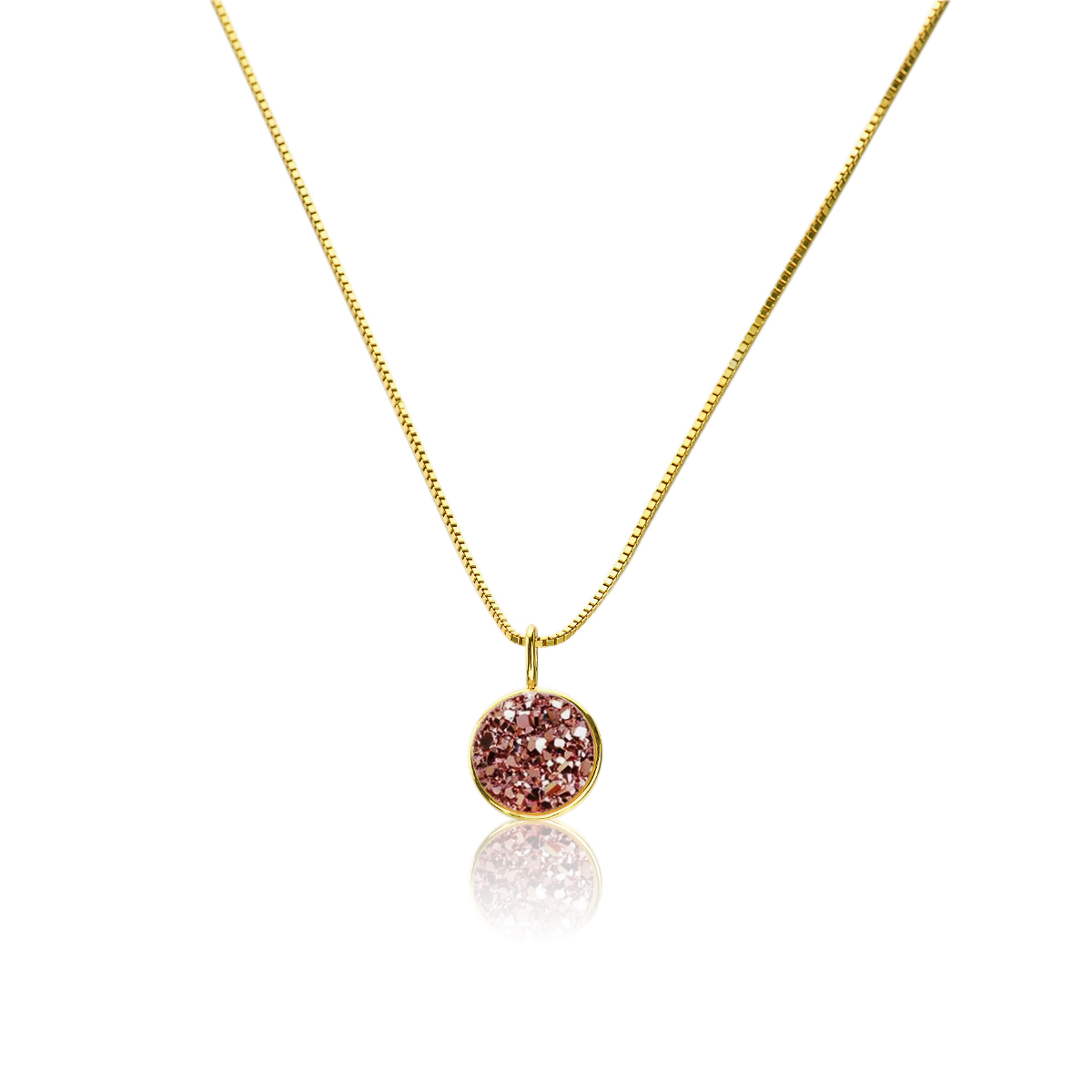 V Jewelry Lizz Halsband Roseguld Guld