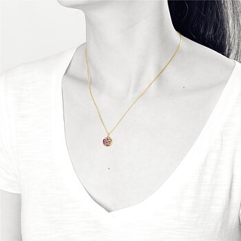 V Jewelry Lizz Halsband Roseguld Guld