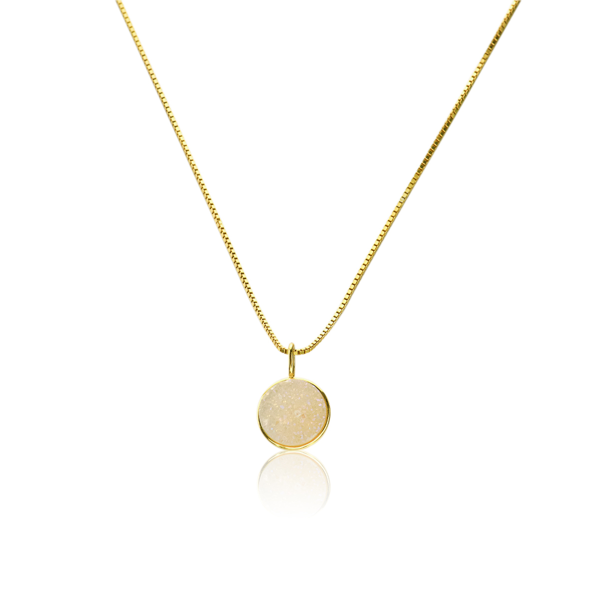 V Jewelry Lizz Halsband Vit Guld