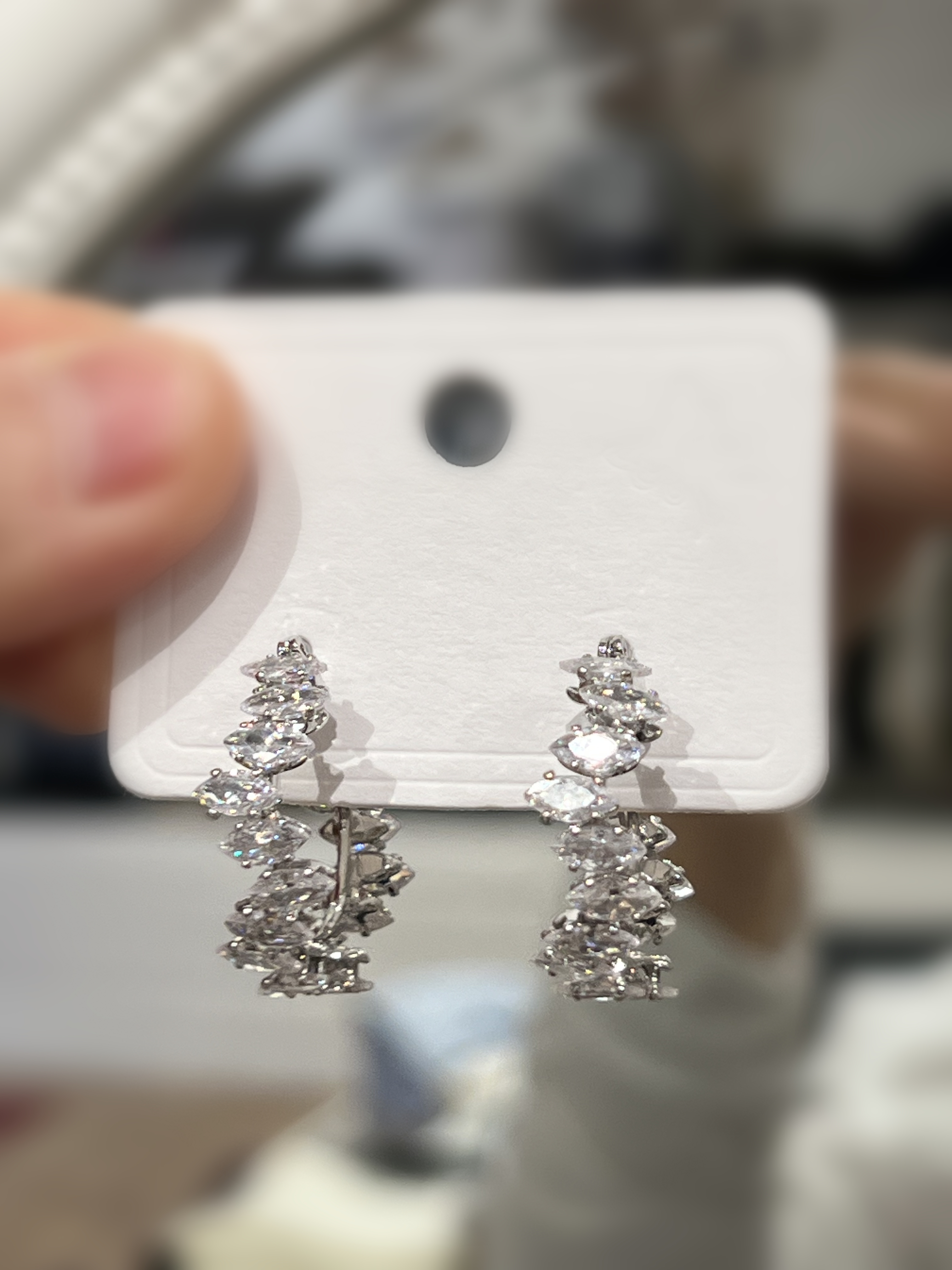 VACC Diamond Waves Earrings Silver