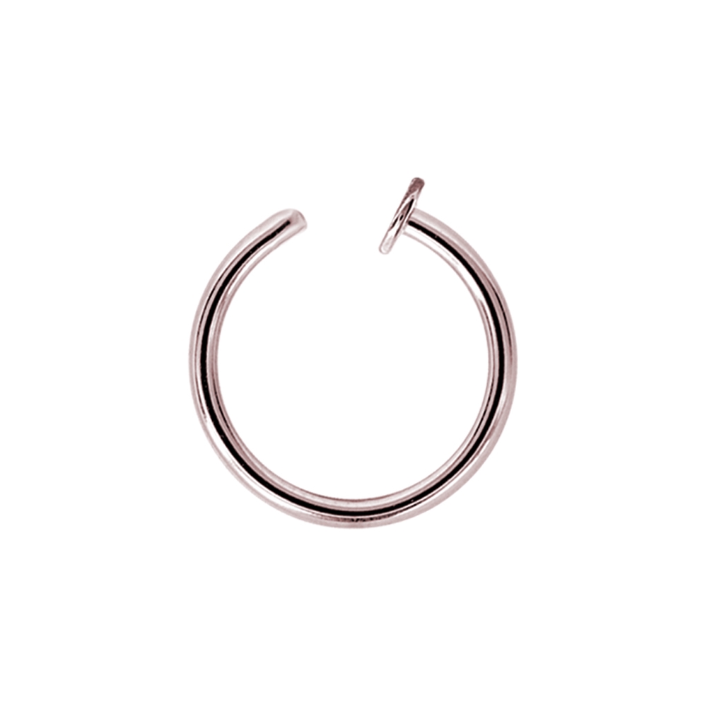Open nosering - stål - guld - 0,8 mm - fakering - 3
