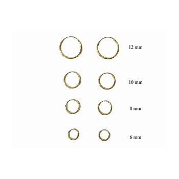 GULDPLÄTERADE SILVER HOOPS |  EBBA