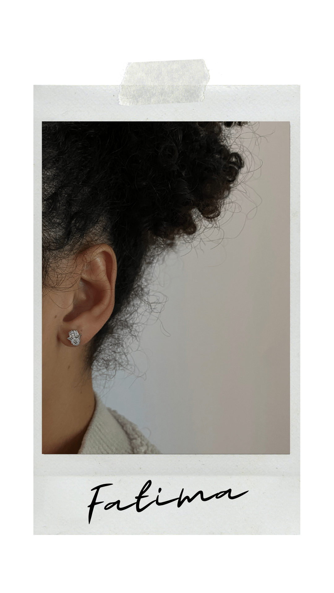 STUDS ÖRHÄNGEN SILVER | FATIMA - 2