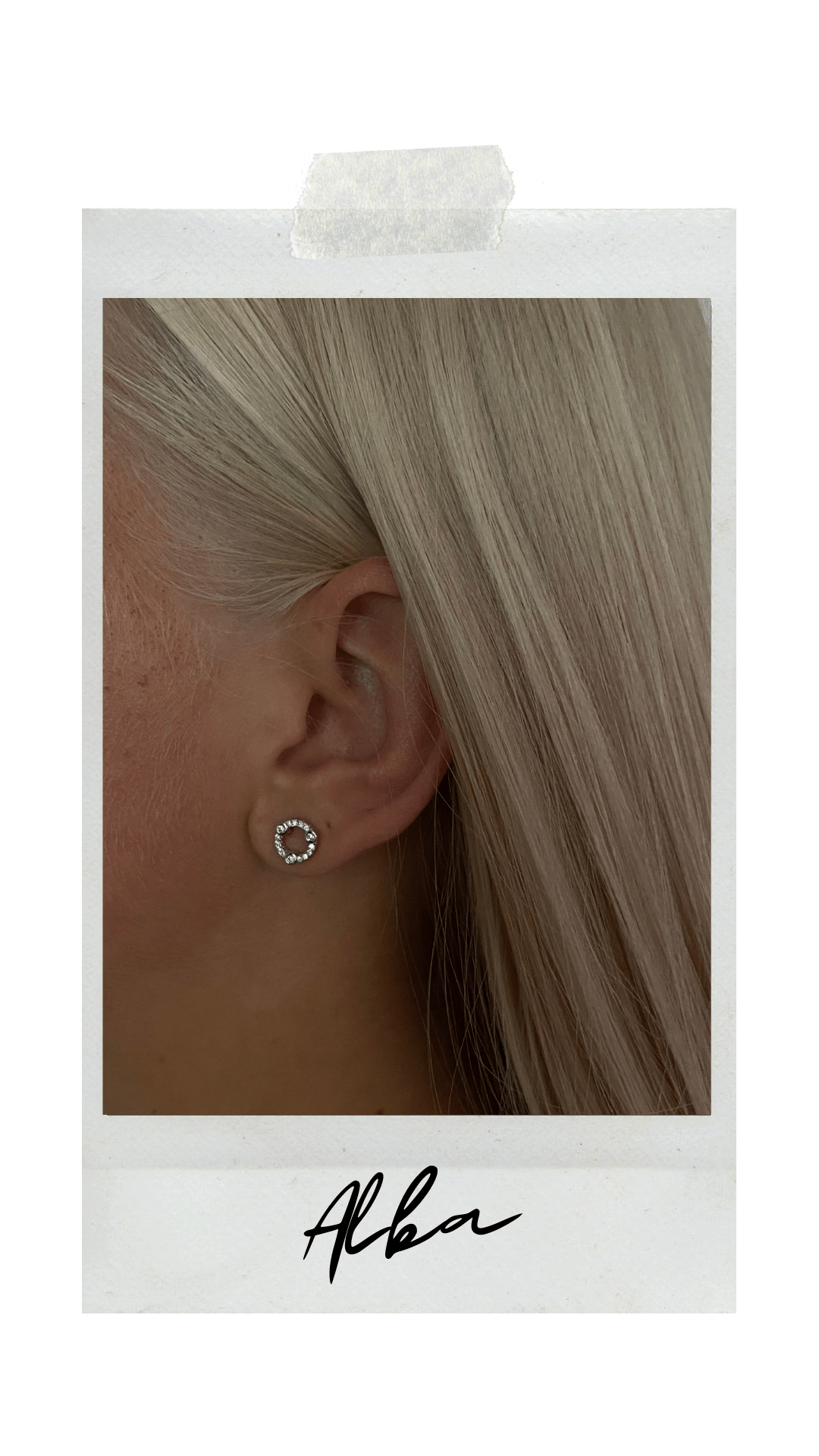 STUDS ÖRHÄNGEN SILVER | ALBA - 2