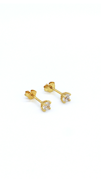 GULDPLÄTERADE SILVER STUDS | ALICIA
