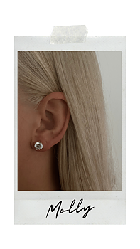 GULDPLÄTERADE SILVER STUDS | MOLLY