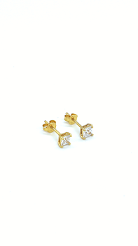 GULDPLÄTERADE SILVER STUDS | LEIA