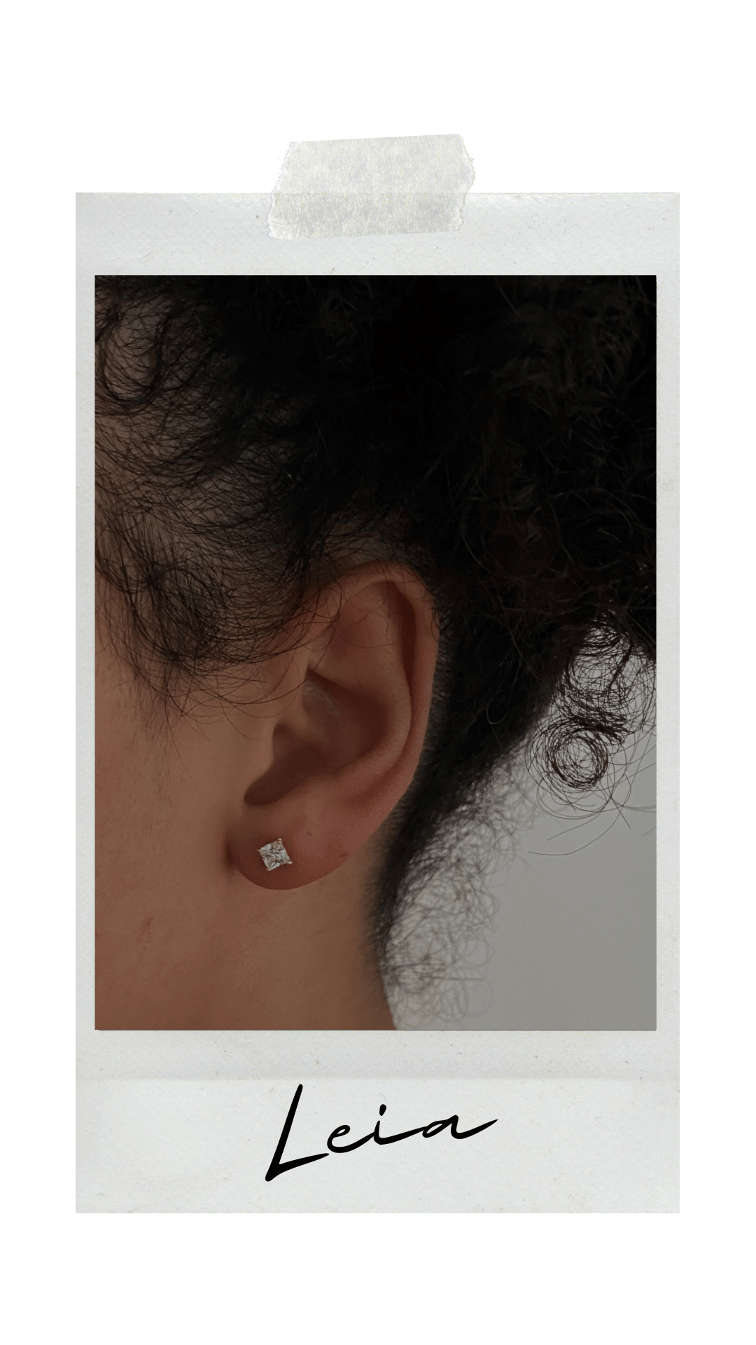GOLD PLATED SILVER STUDS | LEIA - 2