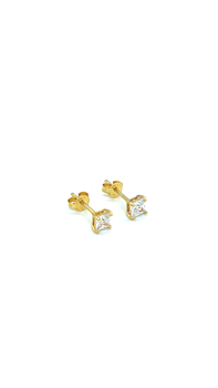 GULDPLÄTERADE SILVER STUDS |  LUNA