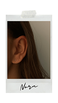 GULDPLÄTERADE SILVER STUDS | NORA