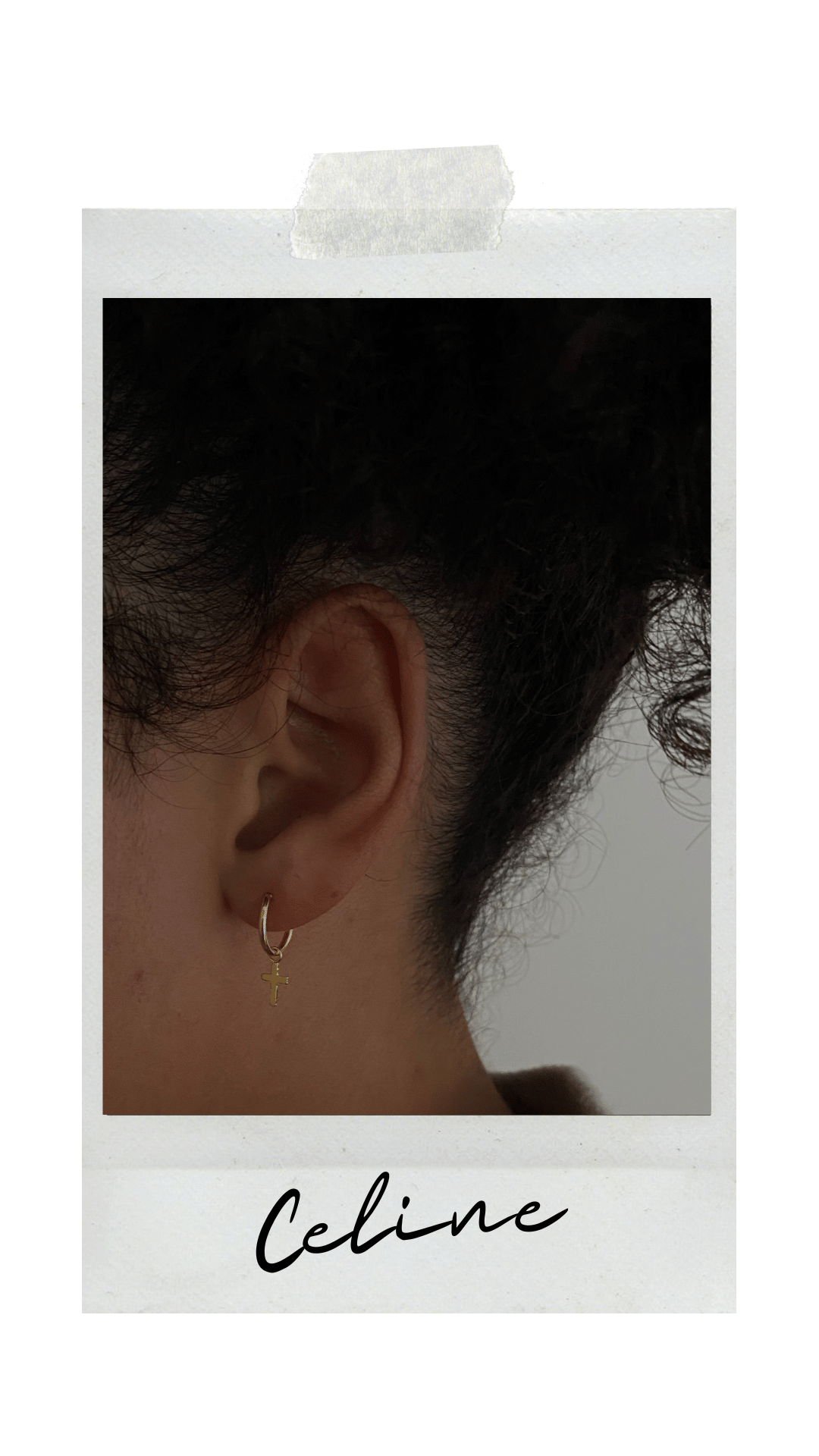 GOLD PLATED SILVER HOOPS | CELINE - 2