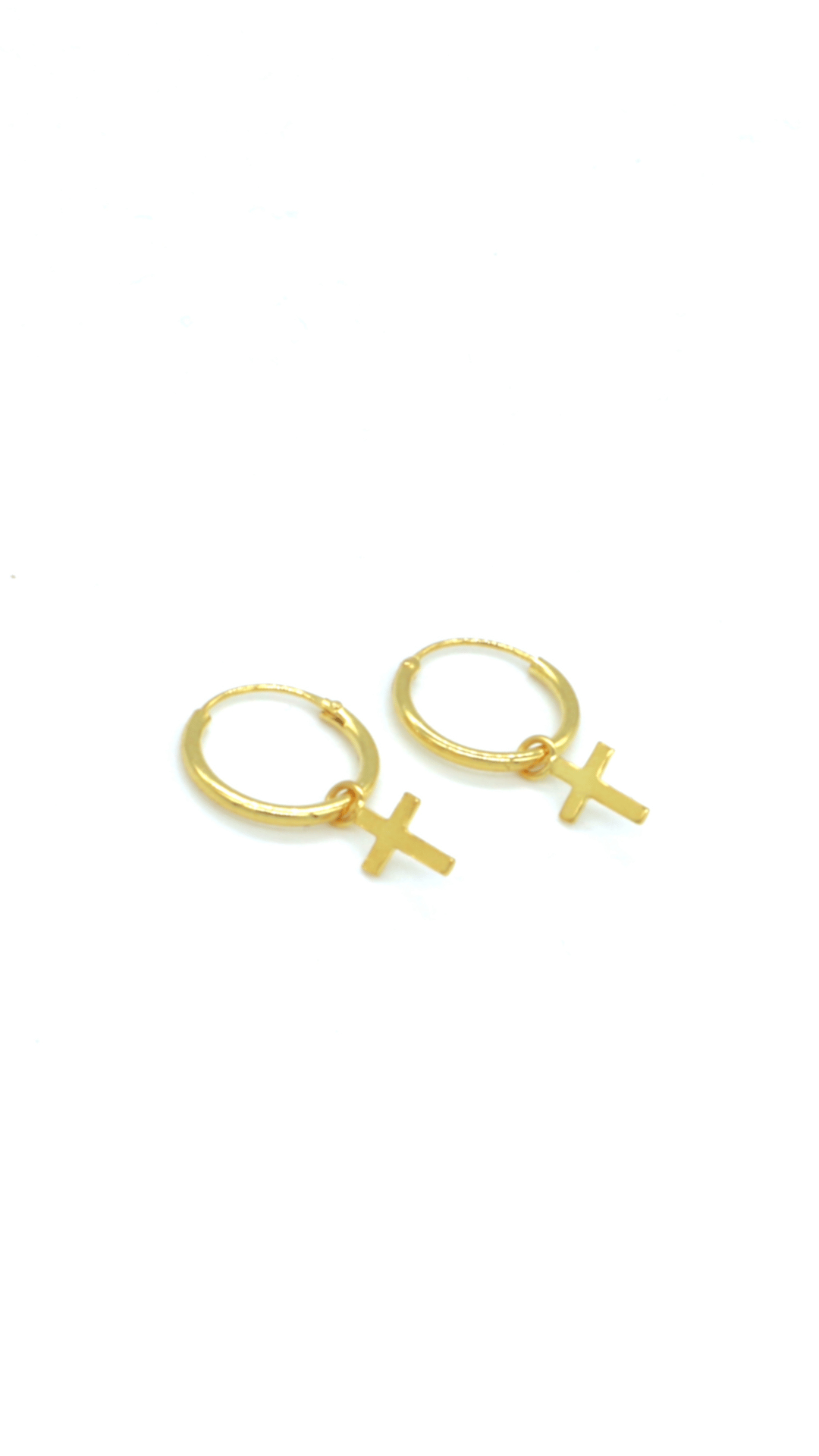 GOLD PLATED SILVER HOOPS | CELINE