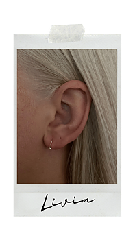 GULDPLÄTERADE SILVER HOOPS | LIVIA
