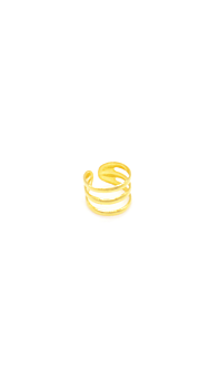 GULDPLÄTERAD SILVER EARCUFF | NOVA
