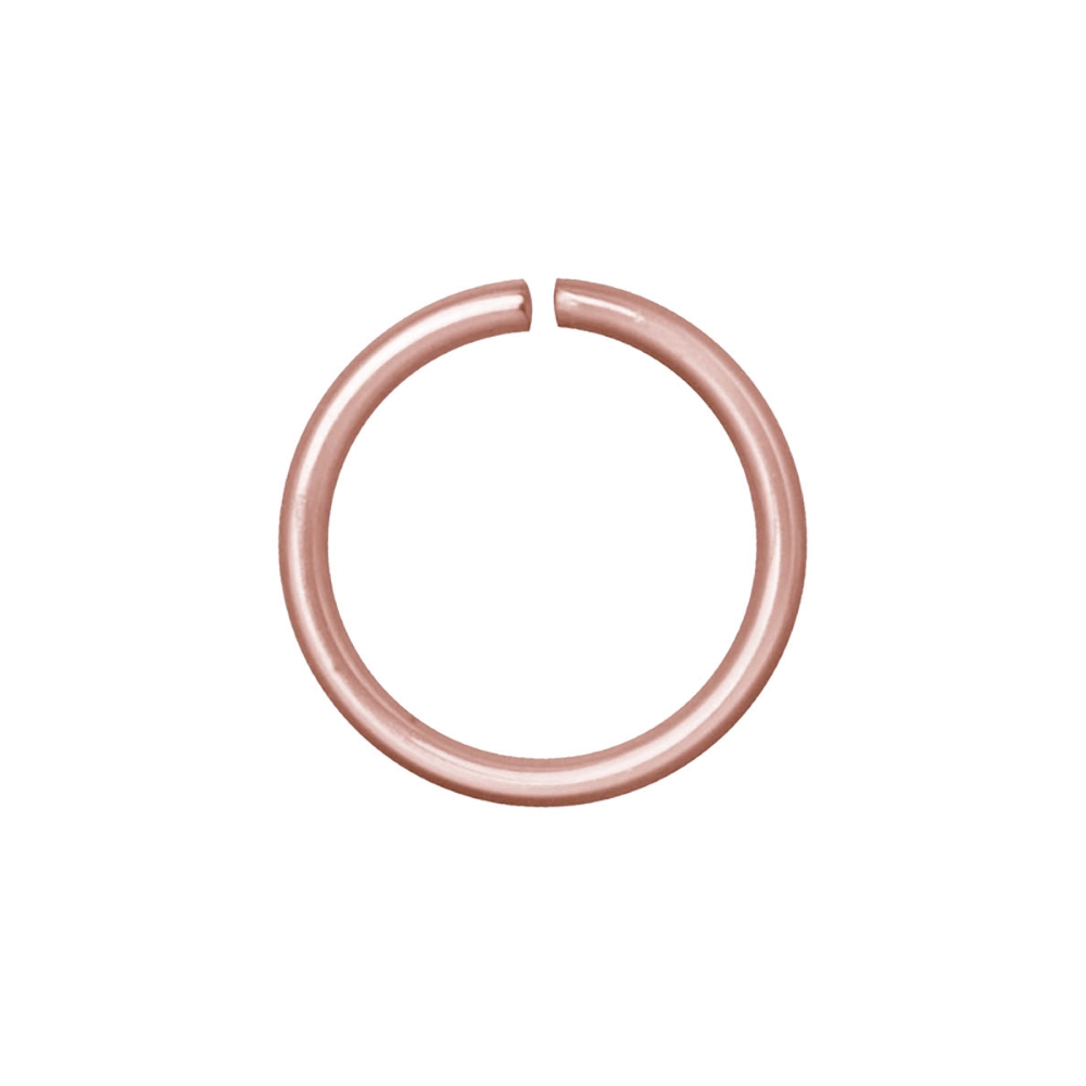 Piercingring - 0,8 mm - roséguld 