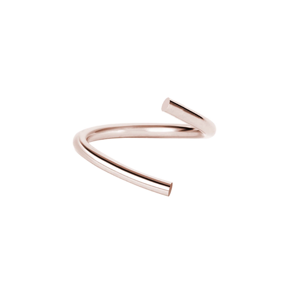 Piercingring - 0,8 mm - roséguld  - 2