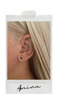 STUDS ÖRHÄNGEN SILVER | AMINA