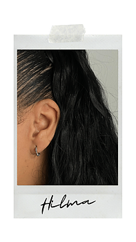 SILVER HOOPS | HILMA