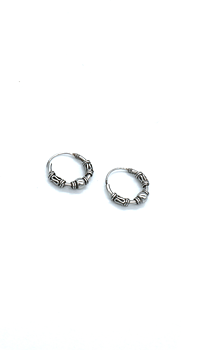 SILVER HOOPS | HILMA