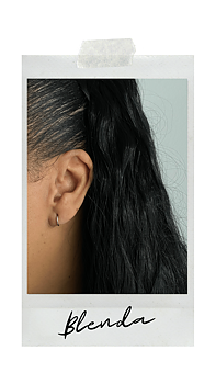 SILVER HOOPS | BLENDA