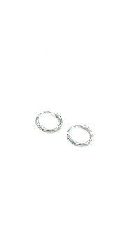 SILVER HOOPS | BLENDA